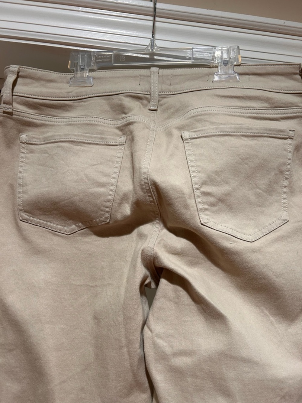 NYDJ Beige Cropped Straight-Leg Jeans - Picture 5 of 7